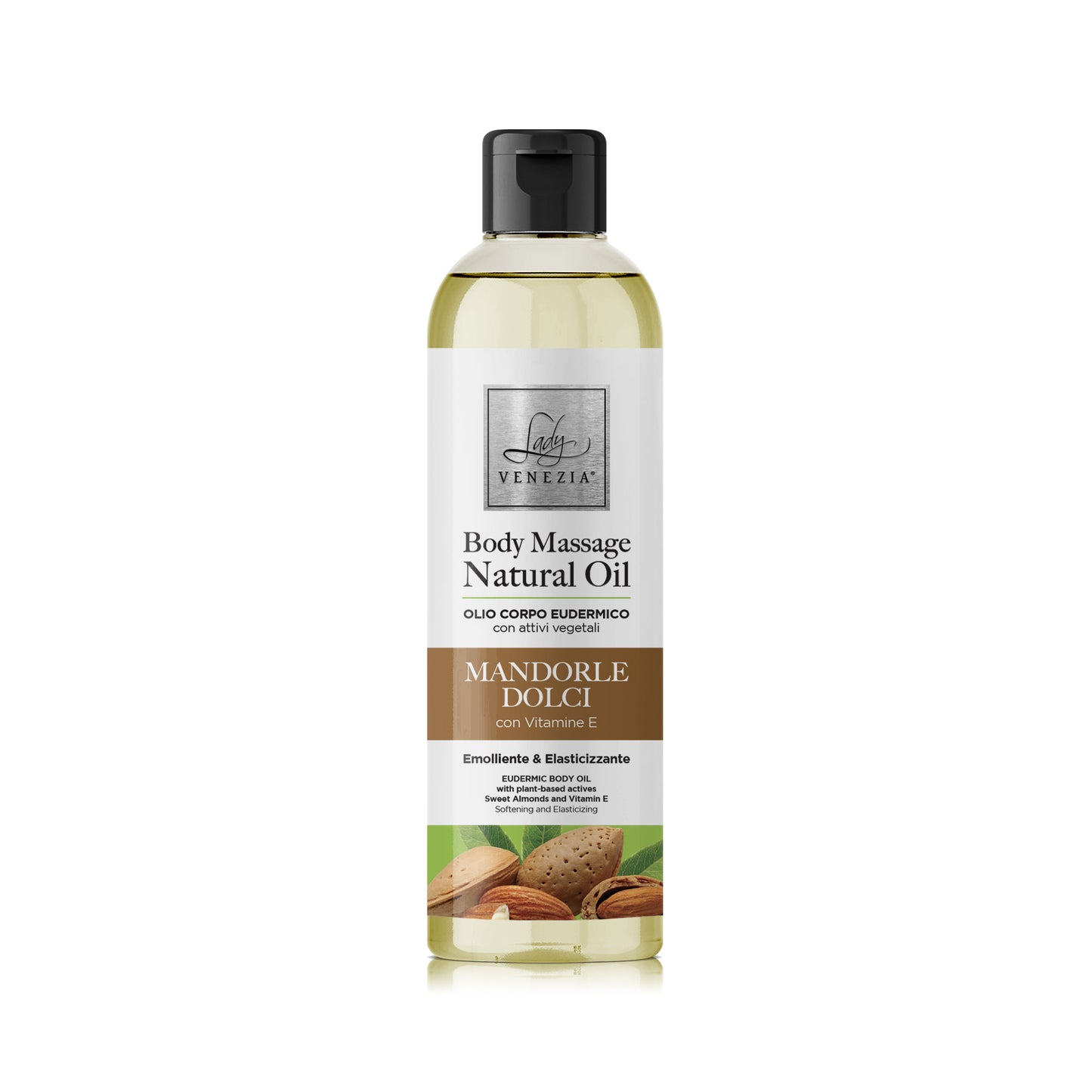 Body Massage Natural Oil - Mandorle Dolci, emolliente ed elasticizzante 250 ml