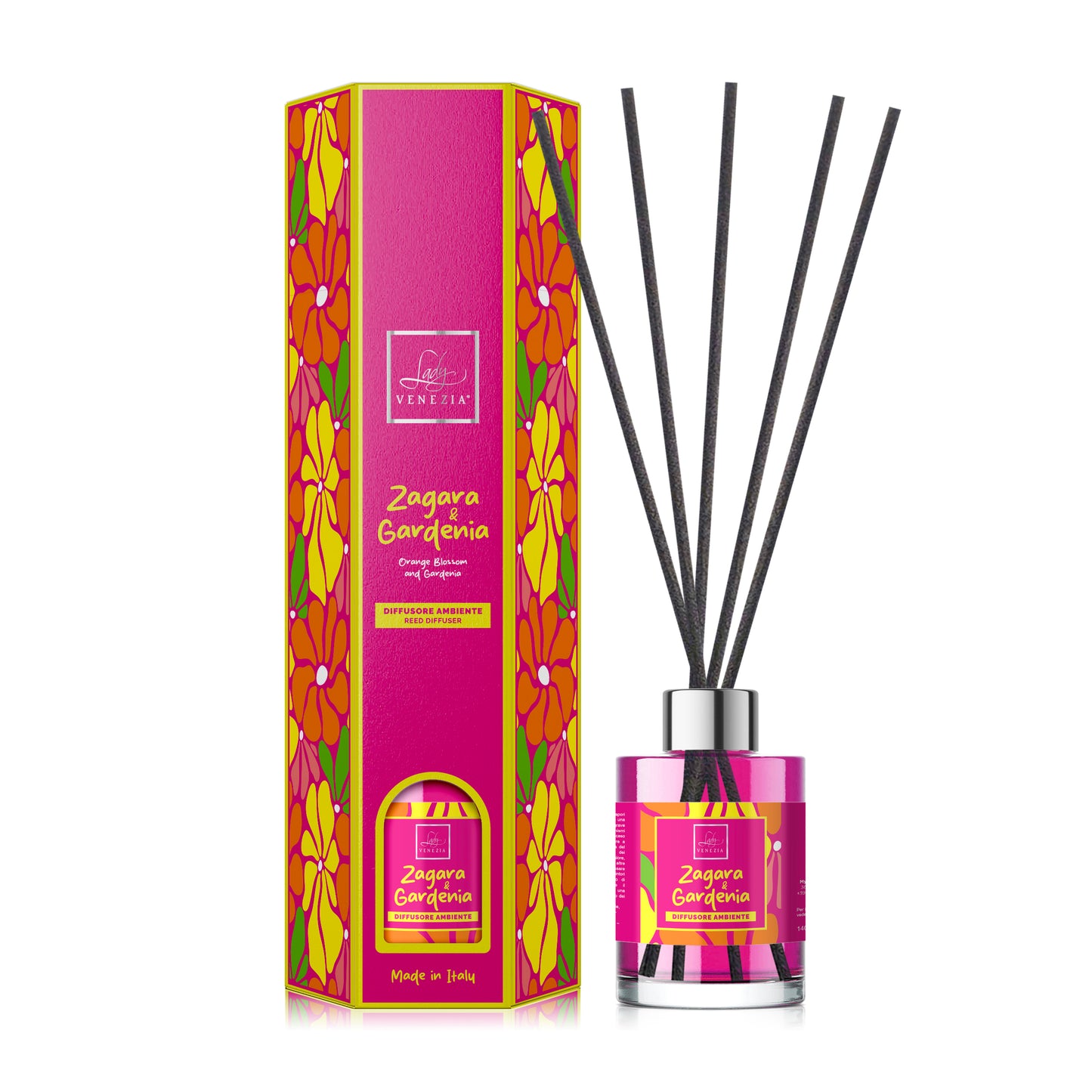 Diffusore Ambiente "Bloom" con Bastoncini - 6 fragranze - 140 ml