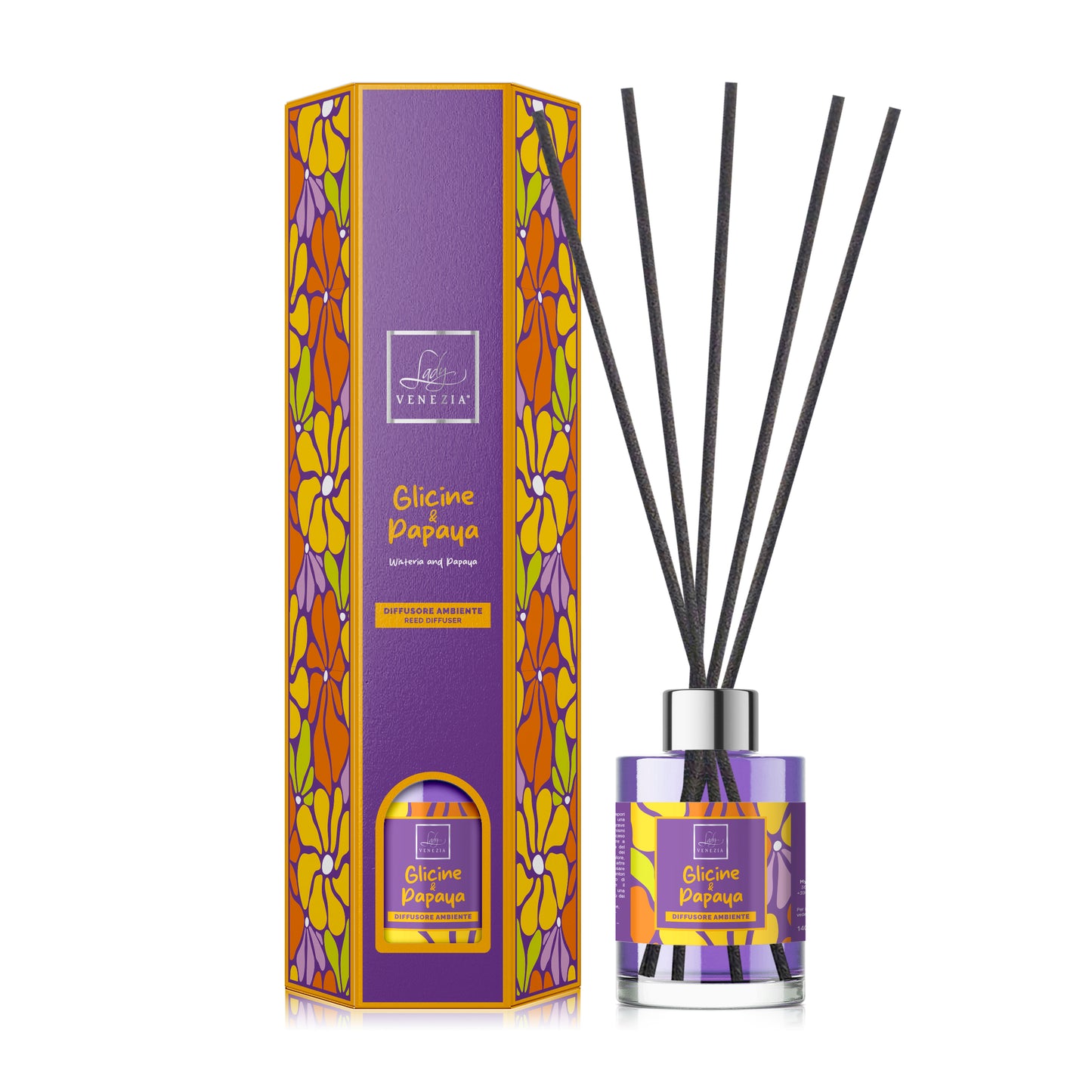Diffusore Ambiente "Bloom" con Bastoncini - 6 fragranze - 140 ml
