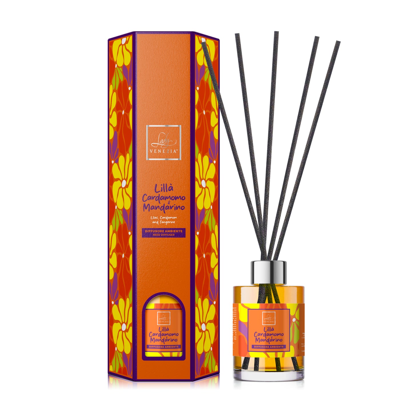 Diffusore Ambiente "Bloom" con Bastoncini - 6 fragranze - 140 ml