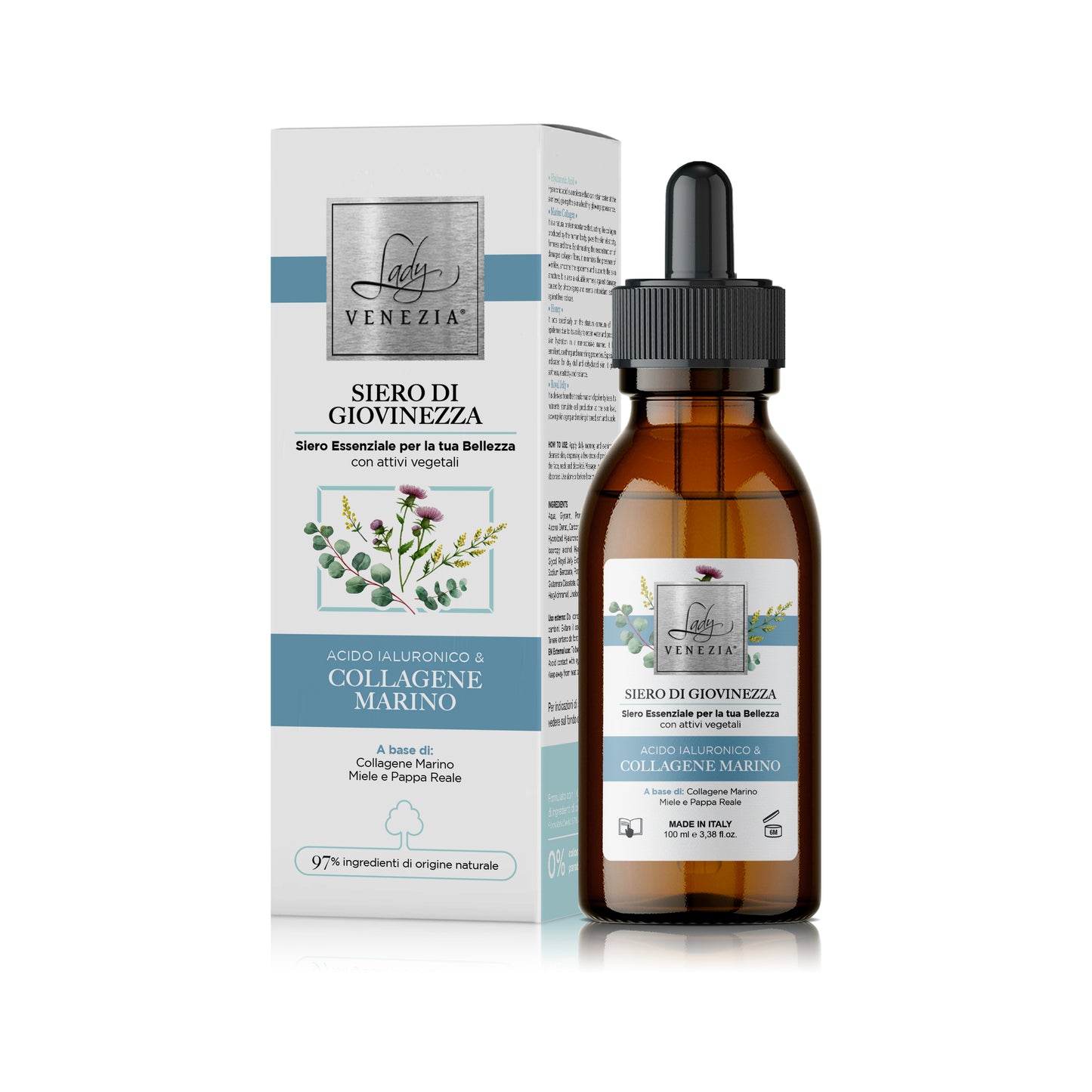 Siero con Collagene Marino e Acido Ialuronico - 100 ml