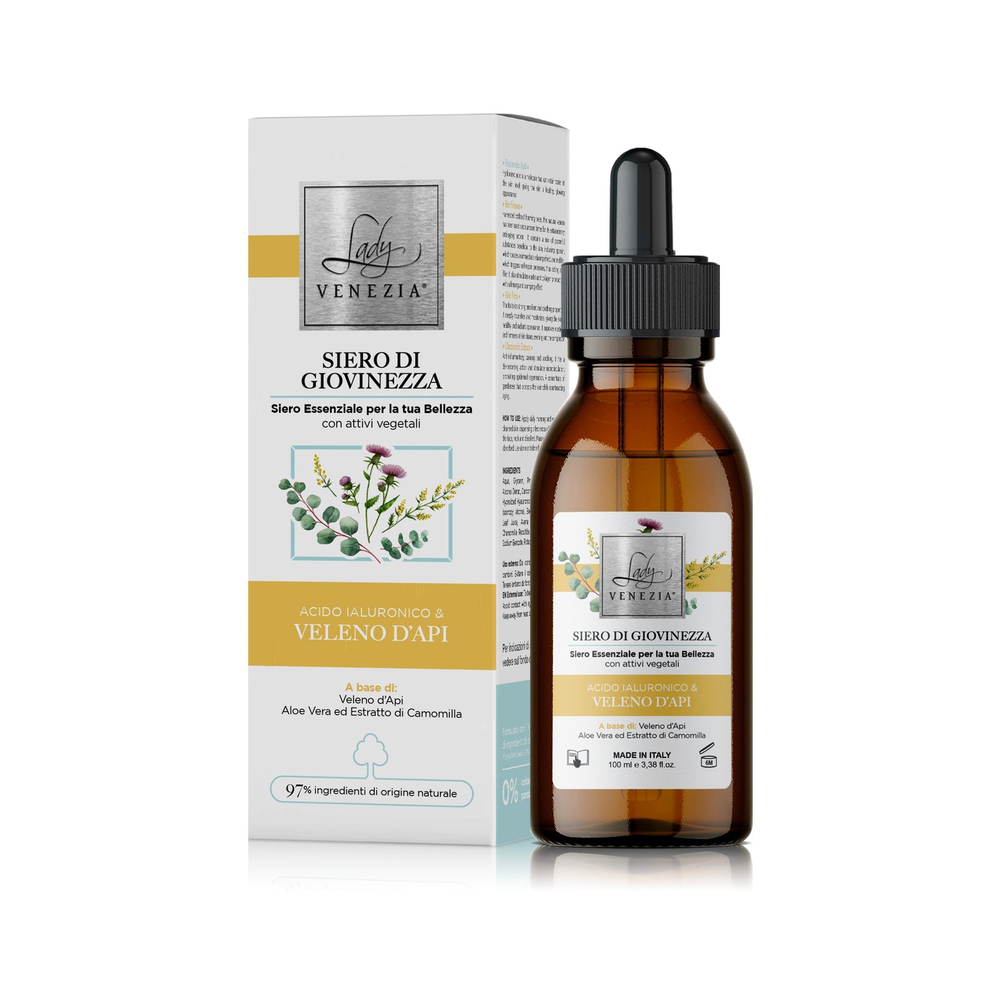 Siero al Veleno d'Api e Acido Ialuronico - 100 ml