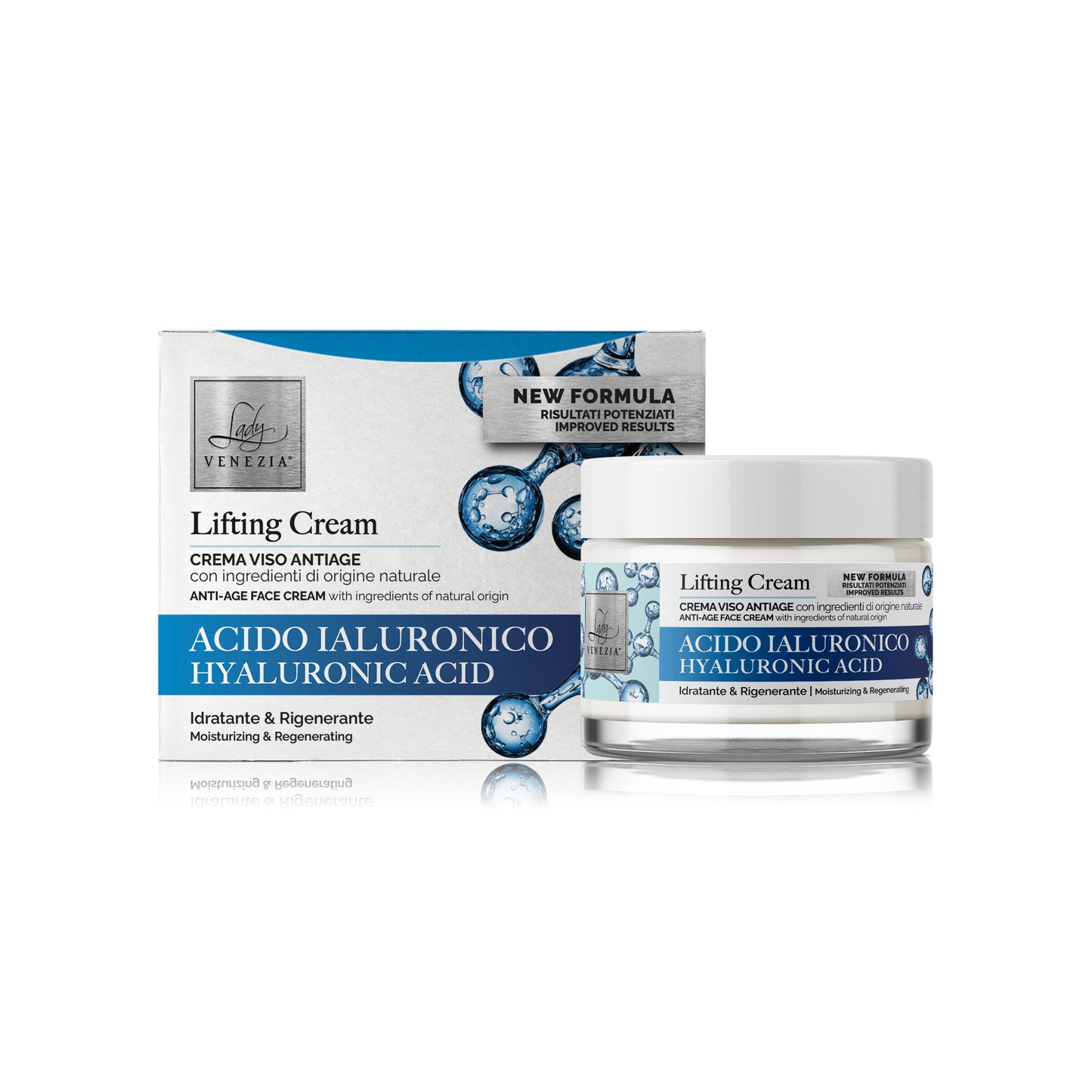 Crema Viso Antirughe con Acido Ialuronico - 50 ml