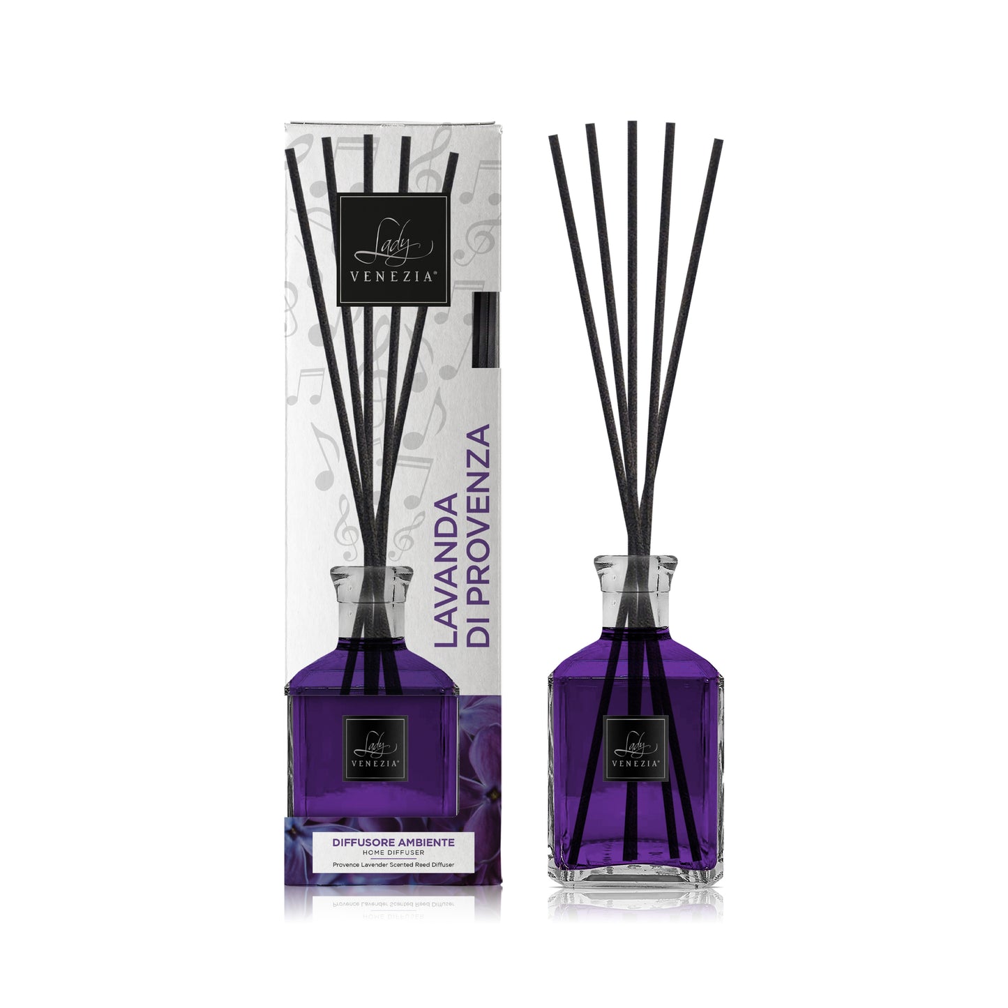 Diffusore ambiente "Sinfonia D'Aroma" con bastoncini - 5 fragranze - 250ml