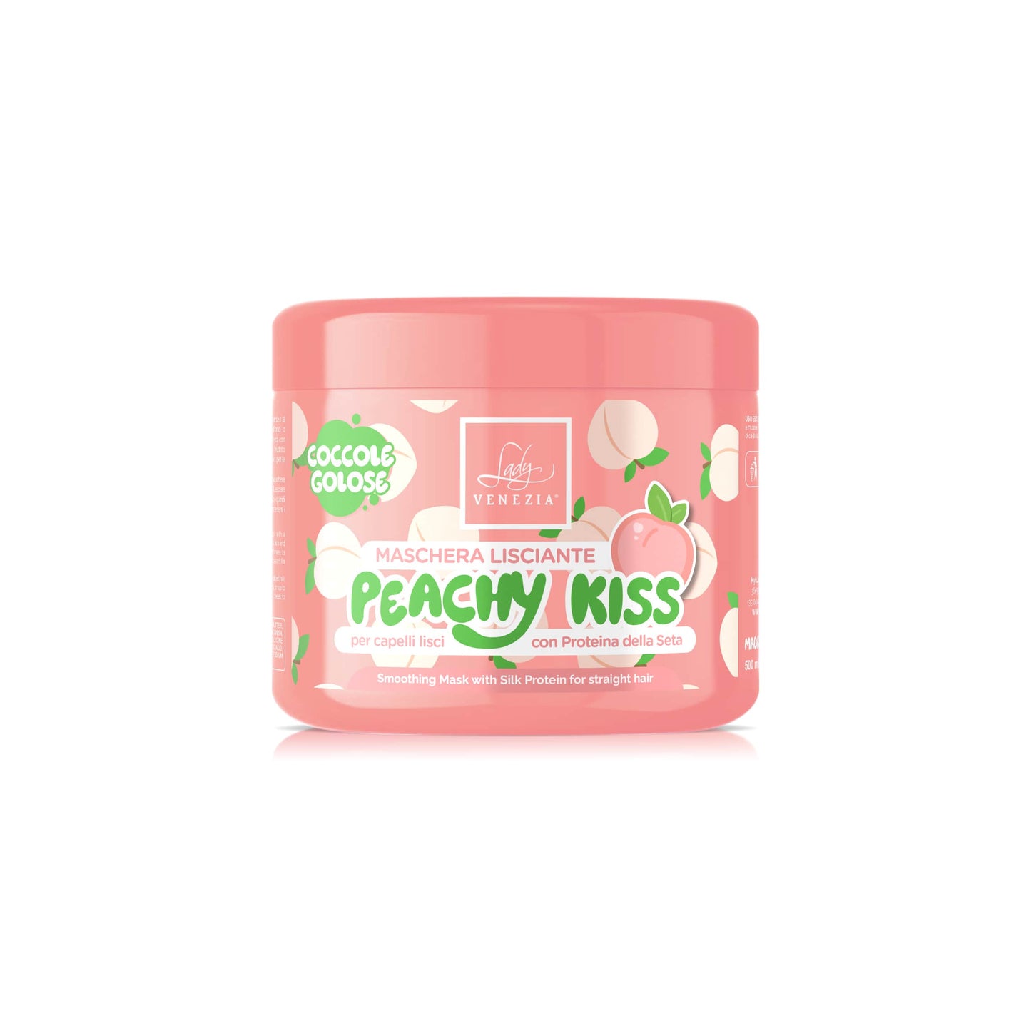 Maschera lisciante PEACHY KISS per capelli Lisci con Proteine della Seta
