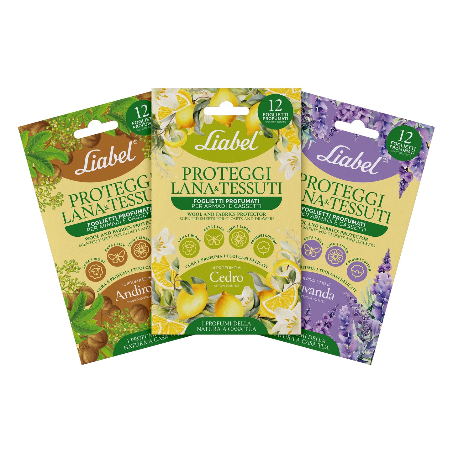 Proteggi Lana & Tessuti Liabel - 12 Foglietti Profumati