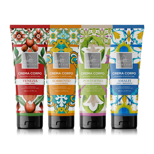 Crema Corpo Idratante e Profumata - Collezione Ceramiche - Profumi Assortiti - 200 ml